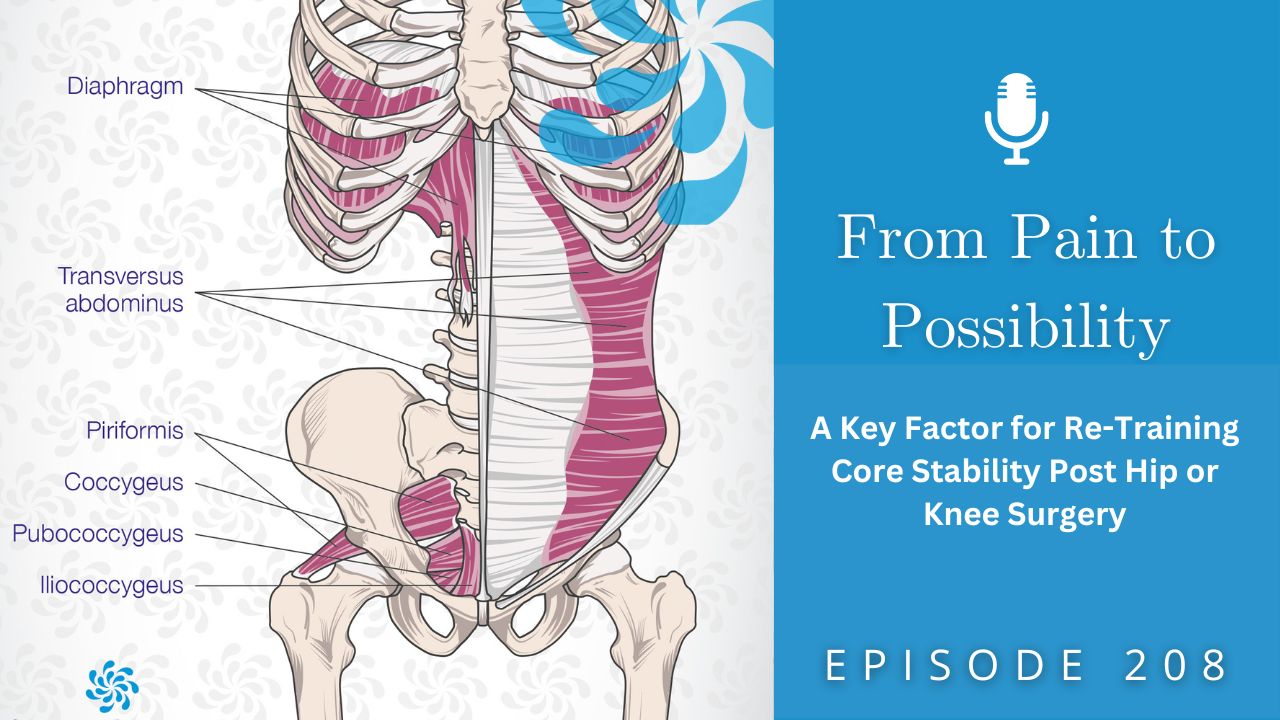 Episode 208: A Key Factor for Re-Training Core Stability Post Hip or Knee  Surgery